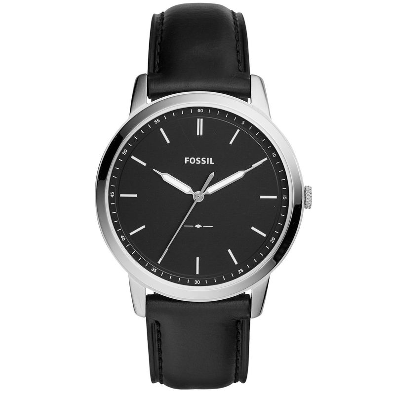 FOSSIL - Reloj Fossil Commuter FS5398 Negro De Cuero Piel Para Hombre