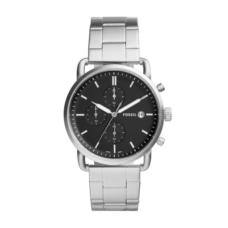 FOSSIL - Reloj Fossil Commuter FS5399 Plateado De Acero inoxidable Para Hombre