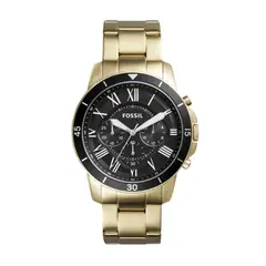 FOSSIL - Reloj Grant FS5267 Dorado De Acero inoxidable Para Hombre.
