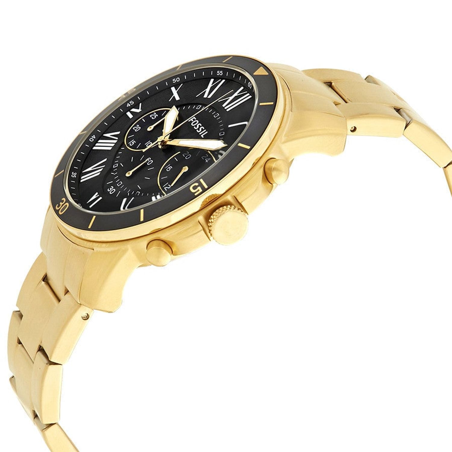 FOSSIL Reloj Fossil Grant FS5267 Dorado De Acero inoxidable Para