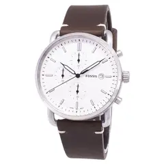 FOSSIL - Reloj Commuter FS5402 Marrón De Cuero Piel Para Hombre