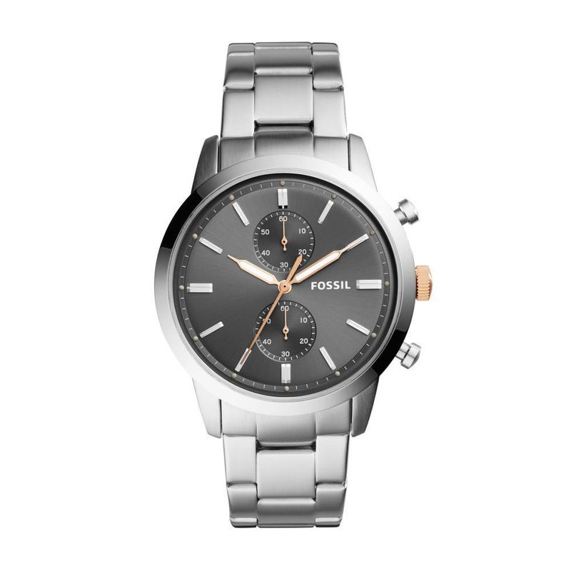 FOSSIL - Reloj Fossil Townsman FS5407 Gris De Acero inoxidable Para Hombre.