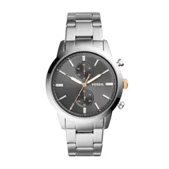 FOSSIL - Reloj Townsman FS5407 Gris De Acero inoxidable Para Hombre.