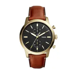 FOSSIL - Reloj Townsman FS5338 Marrón De Cuero Piel Para Hombre.