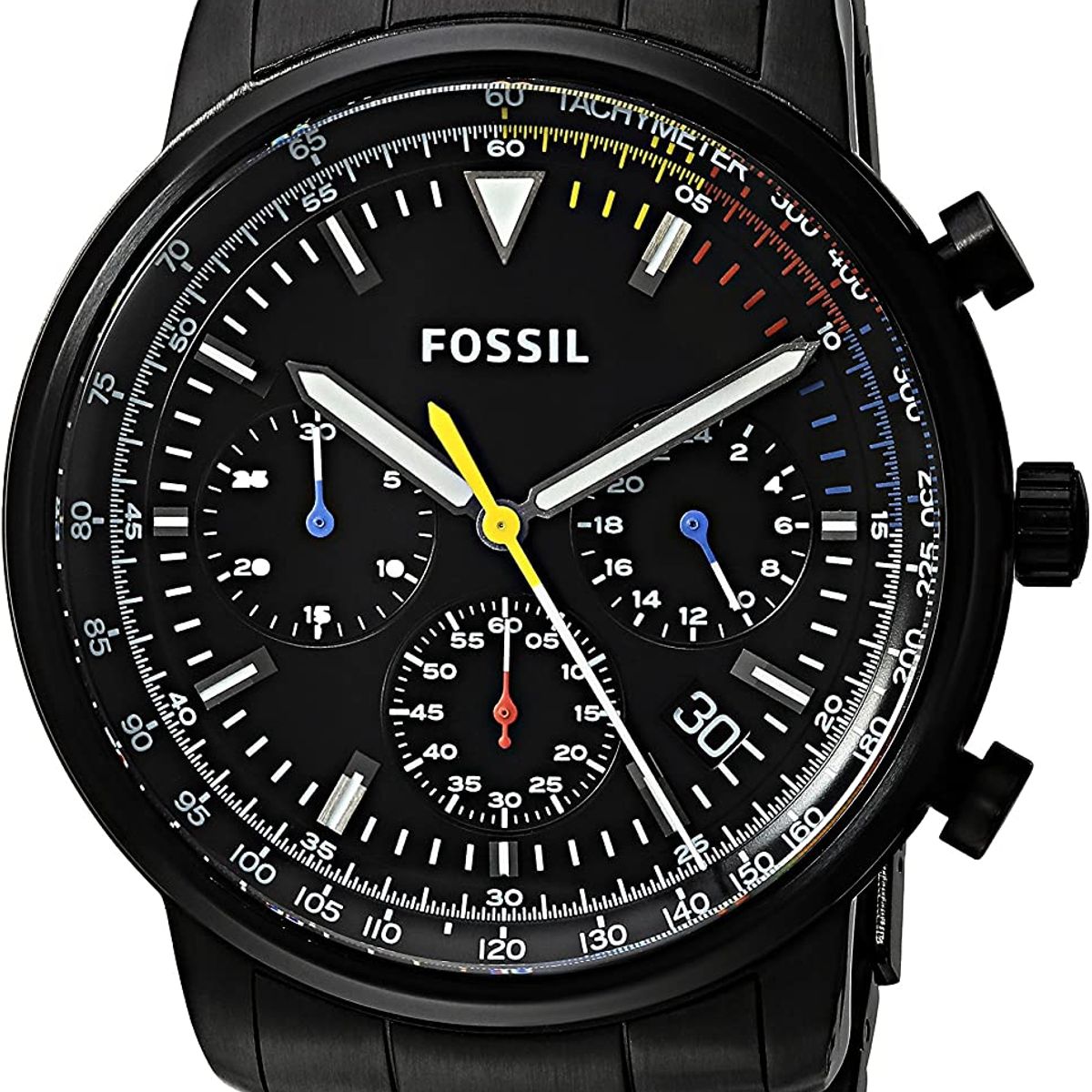 FOSSIL - Reloj Fossil Goodwin FS5413 Negro De Acero inoxidable Para Hombre.