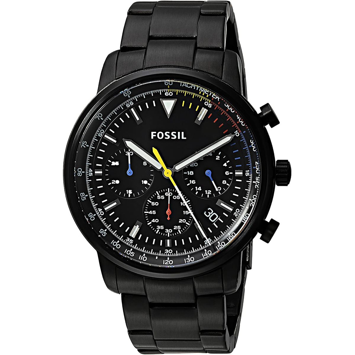 FOSSIL - Reloj Fossil Goodwin FS5413 Negro De Acero inoxidable Para Hombre.