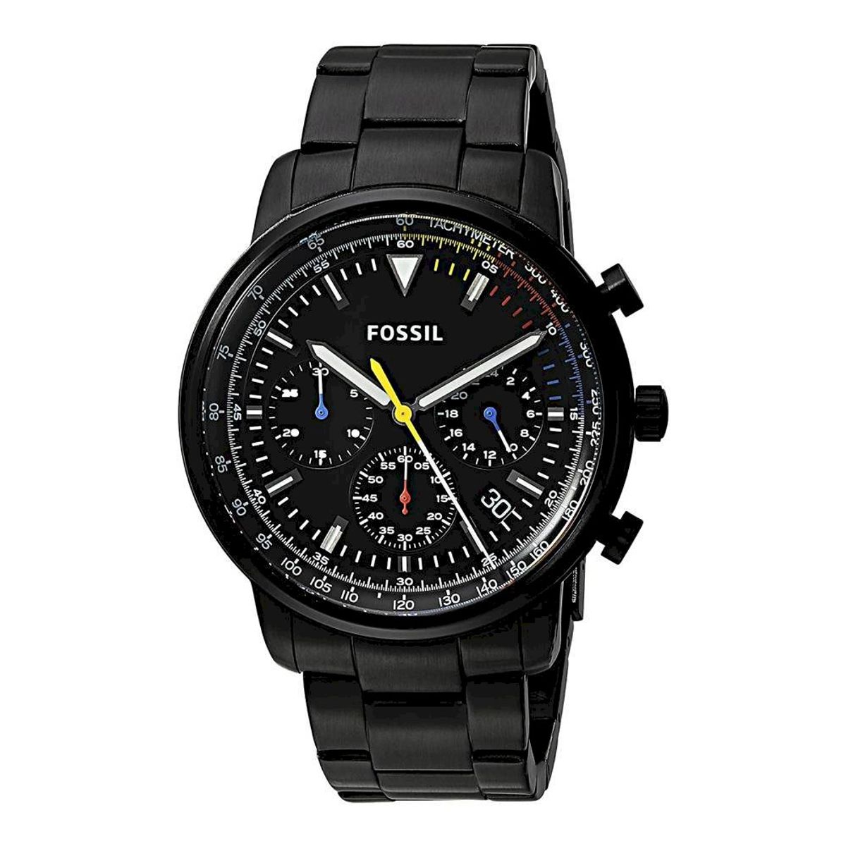 FOSSIL - Reloj Fossil Goodwin FS5413 Negro De Acero inoxidable Para Hombre.