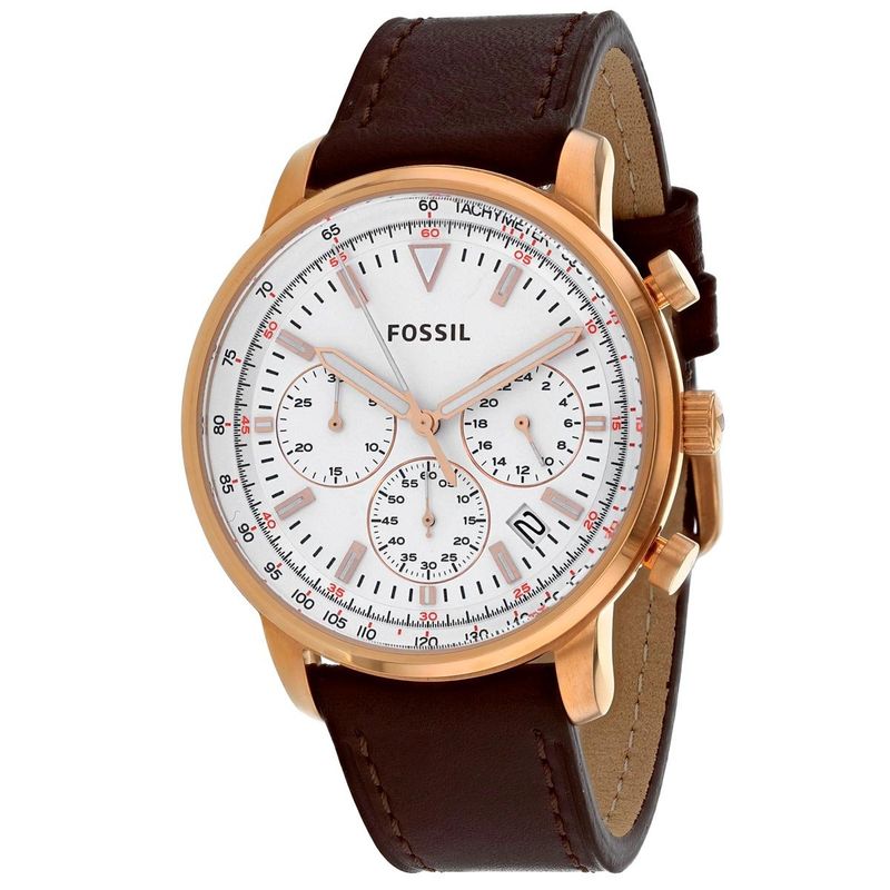 FOSSIL - Reloj Fossil Goodwin FS5415 Marrón De Cuero Piel Para Hombre