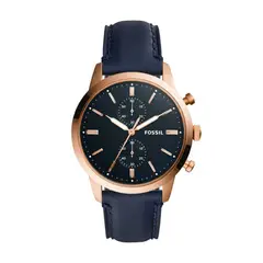 FOSSIL - Reloj Townsman FS5436 Azul De Acero inoxidable Para Hombre.