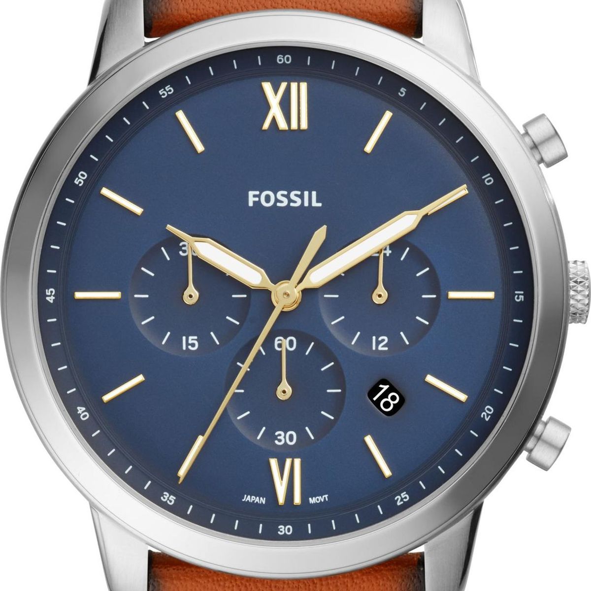 FOSSIL - Reloj Fossil Townsman FS5453 Marrón De Cuero Piel Para Hombre.