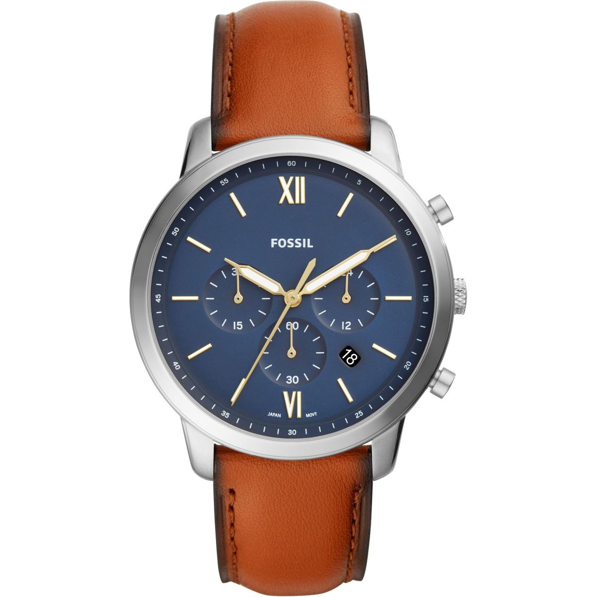 FOSSIL - Reloj Fossil Townsman FS5453 Marrón De Cuero Piel Para Hombre.