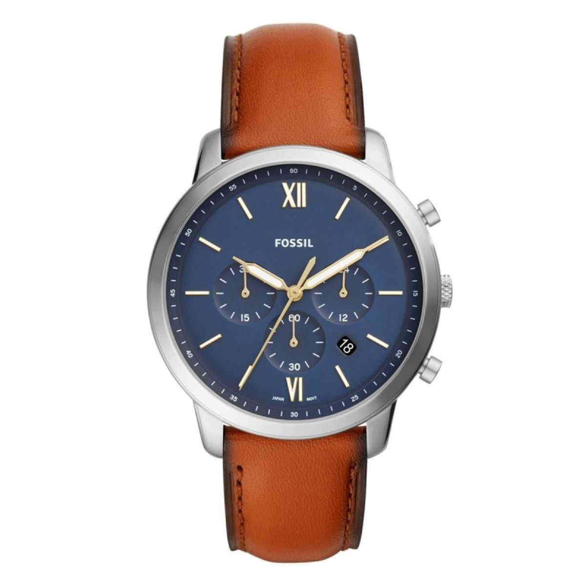 FOSSIL - Reloj Fossil Townsman FS5453 Marrón De Cuero Piel Para Hombre.