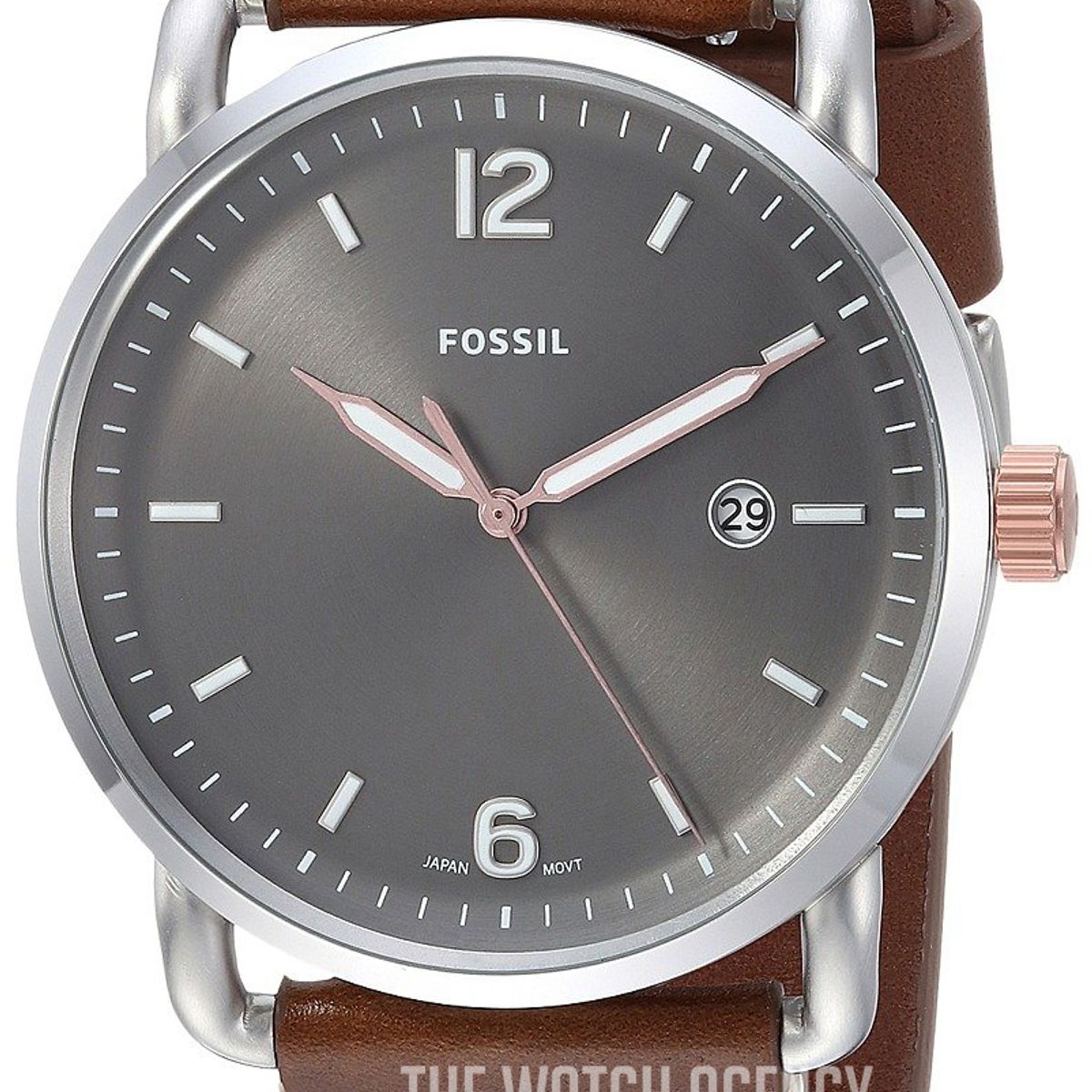 FOSSIL - Reloj Fossil Commuter FS5417 Marrón De Cuero Piel Para Hombre.