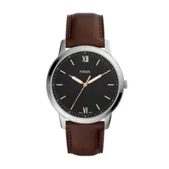 FOSSIL - Reloj Minimalist FS5464 Marrón De Cuero Piel Para Hombre