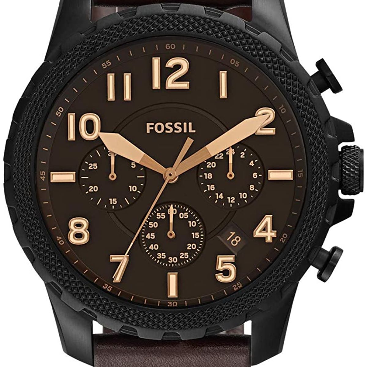 FOSSIL - Reloj Fossil Bowman FS5601 Marrón De Cuero Piel Para Hombre.