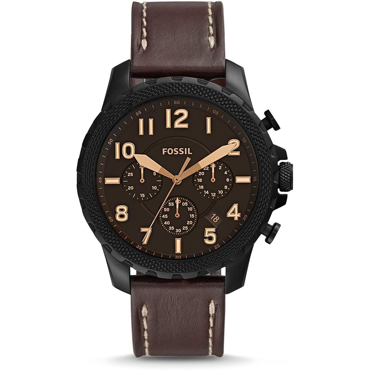FOSSIL - Reloj Fossil Bowman FS5601 Marrón De Cuero Piel Para Hombre.
