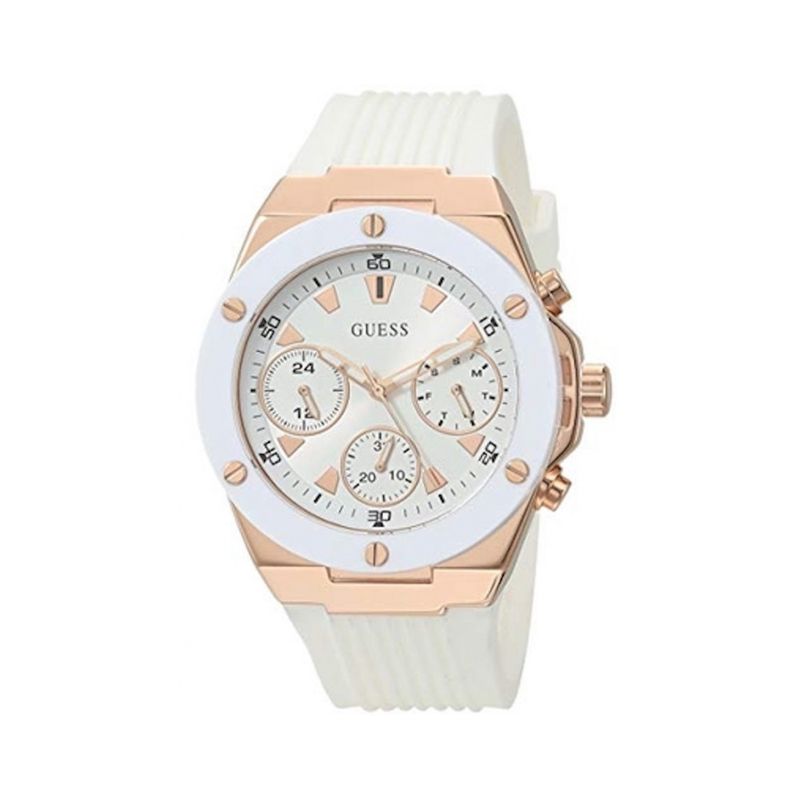 GUESS - Reloj Guess Athena GW0030L3 Blanco De Silicona Para Mujer