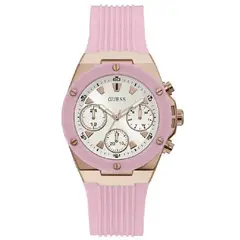 GUESS - Reloj Athena GW0030L4 Rosa De Silicona Para Mujer.