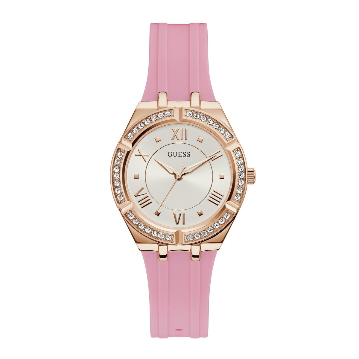 GUESS - Reloj Guess Cosmo GW0034L3 Rosa De Silicona Para Mujer.