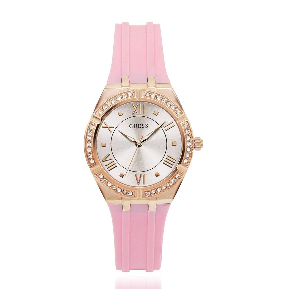 GUESS - Reloj Guess Cosmo GW0034L3 Rosa De Silicona Para Mujer.
