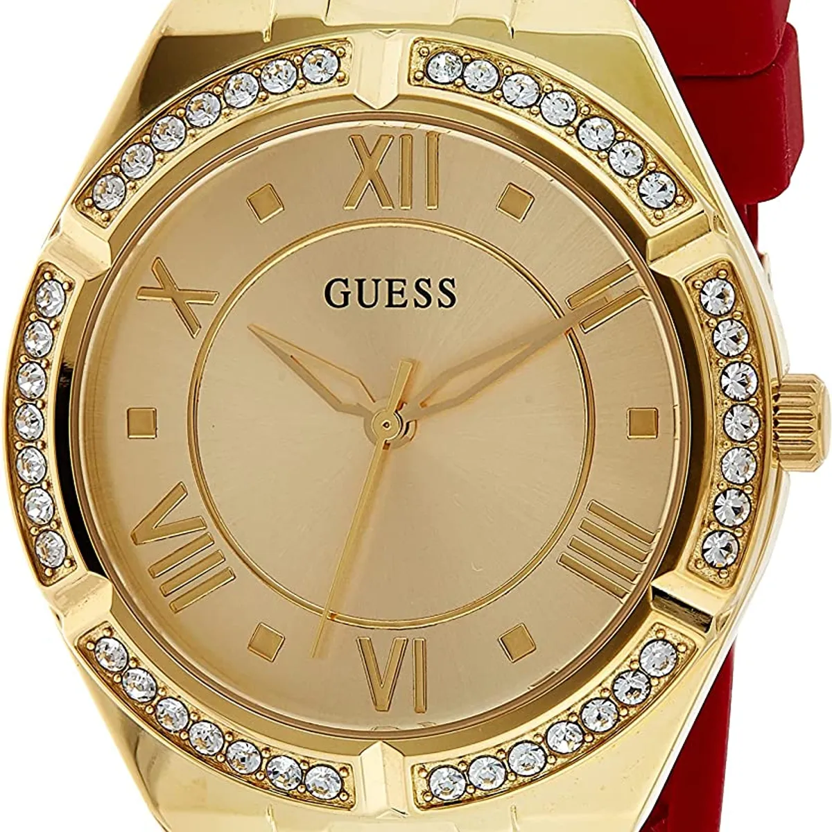 GUESS - Reloj Guess Cosmo GW0034L6 Rojo De Silicona Para Mujer.