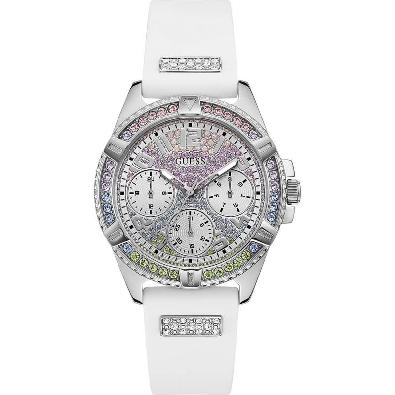 GUESS - Reloj Guess Lady Frontier GW0045L1 Blanco De Silicona Para Mujer