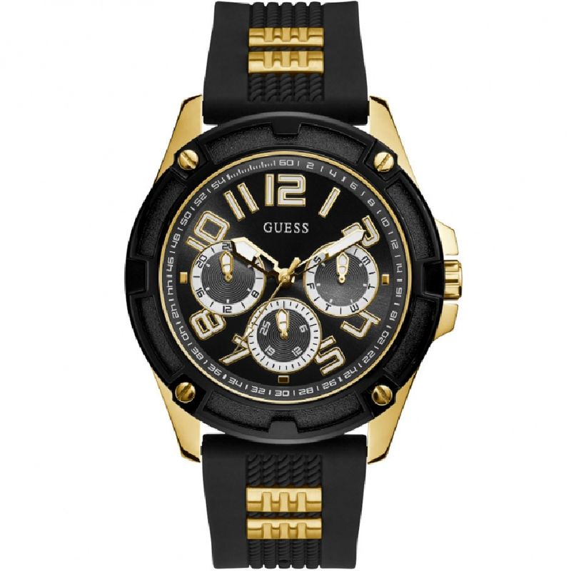 GUESS - Reloj Guess Delta GW0051G2 Negro De Silicona Para Hombre.