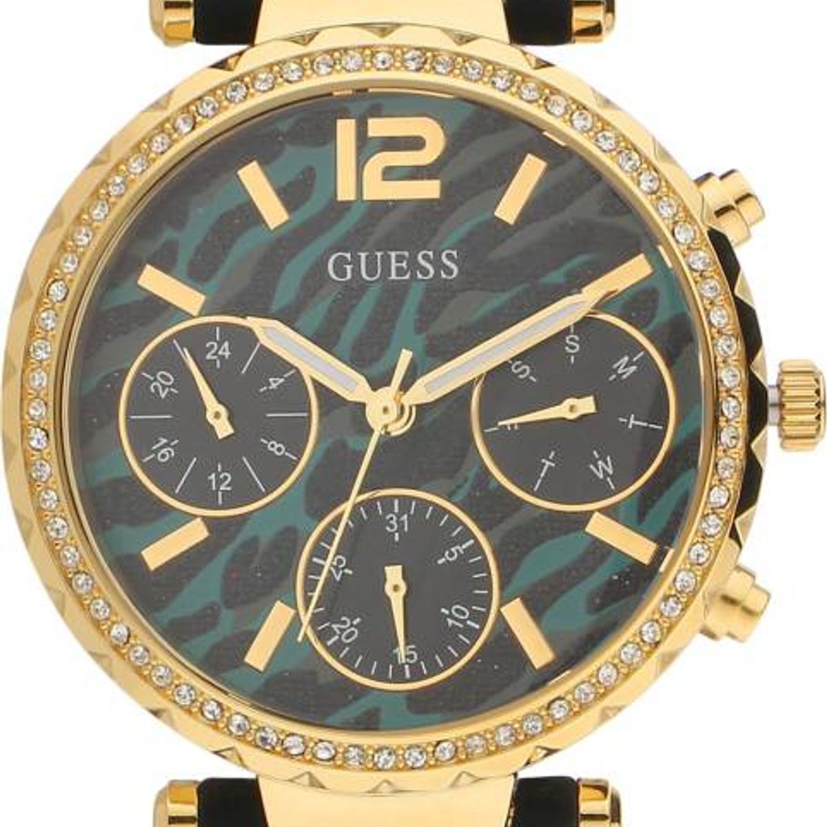 GUESS - Reloj Guess Solstice GW0113L1 Negro De Silicona Para Mujer.