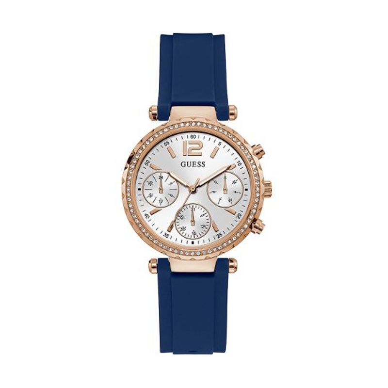GUESS - Reloj Guess Solstice GW0113L3 Azul De Silicona Para Mujer.