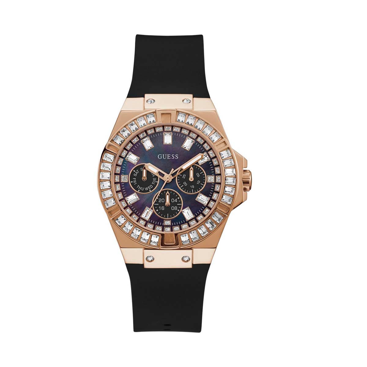 GUESS - Reloj Guess Venus GW0118L2 Negro De Silicona Para Mujer.