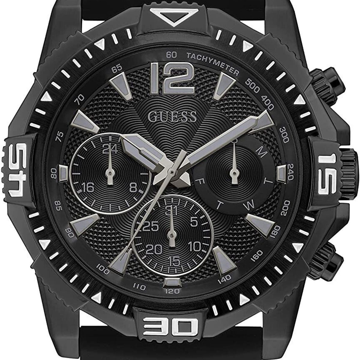 GUESS - Reloj Guess Commander GW0211G3 Negro De Silicona Para Hombre.