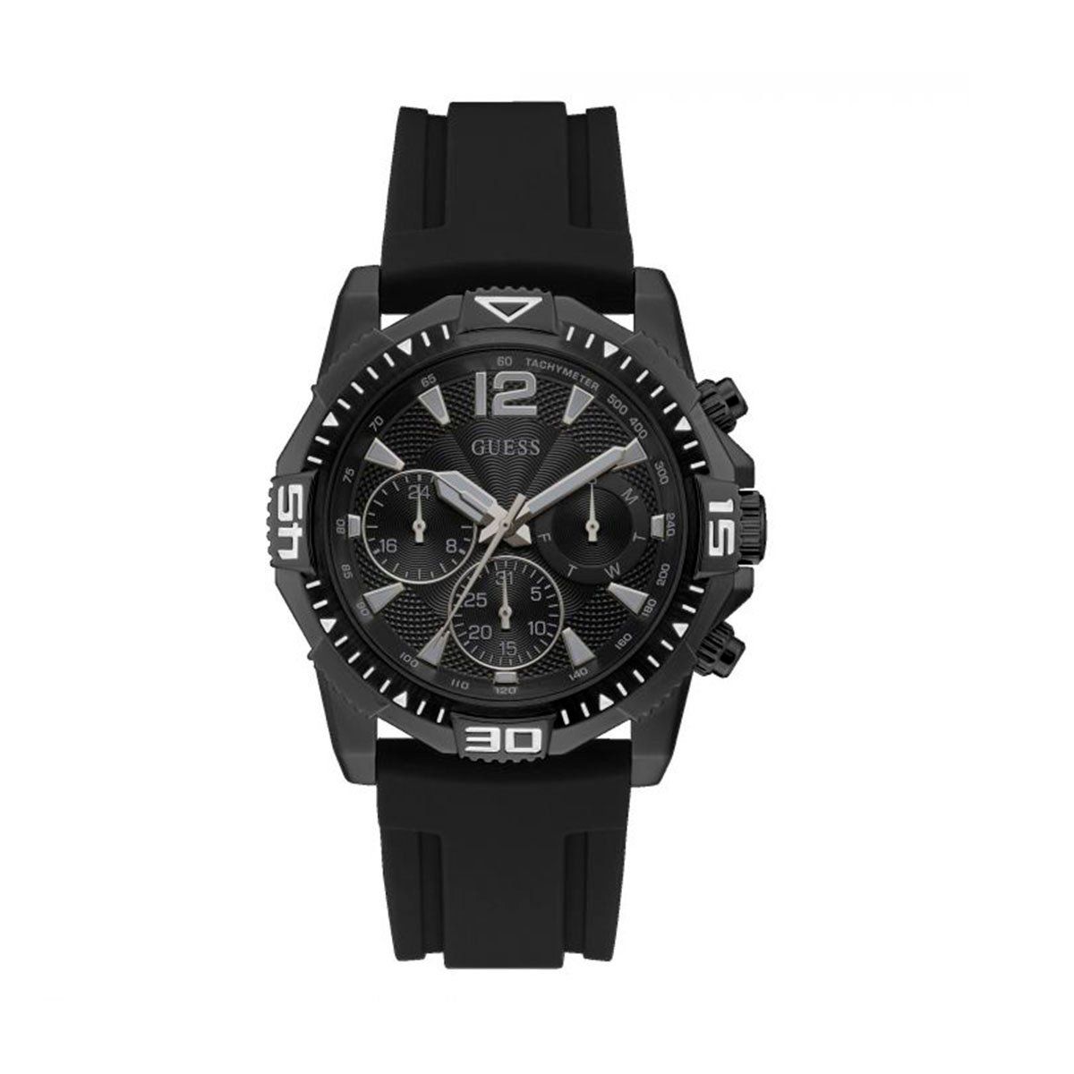 GUESS - Reloj Guess Commander GW0211G3 Negro De Silicona Para Hombre.
