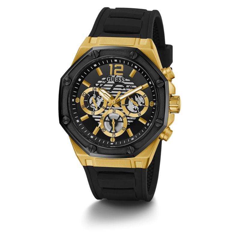 GUESS - Reloj Guess Momentum GW0263G1 Negro De Silicona Para Hombre