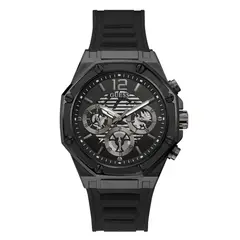 GUESS - Reloj Momentum GW0263G4 Negro De Silicona Para Hombre.