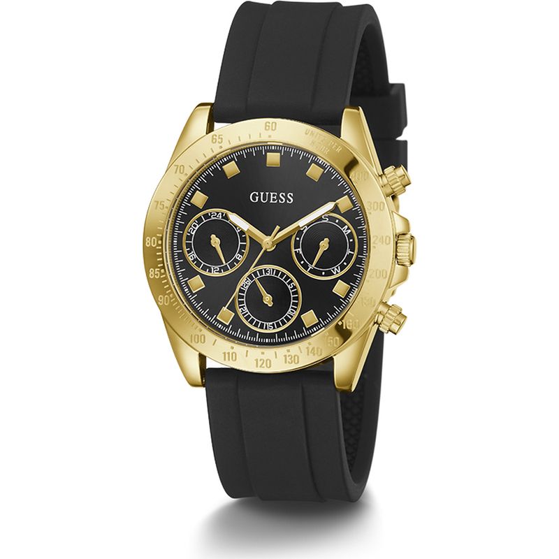 GUESS - Reloj Guess Eclipse GW0315L1 Negro De Silicona Para Mujer.