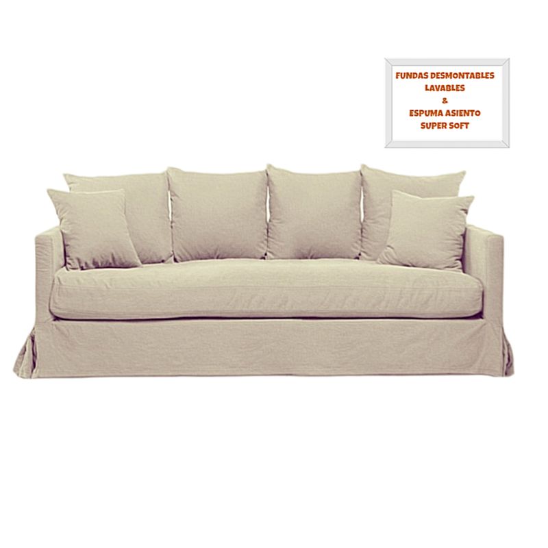 HORIZONTE URBANO - Sofa 3 cuerpos,Urbano Beige