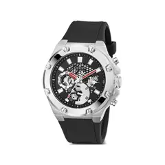 GUESS - Reloj Third Gear GW0334G1 Negro De Silicona Para Hombre.