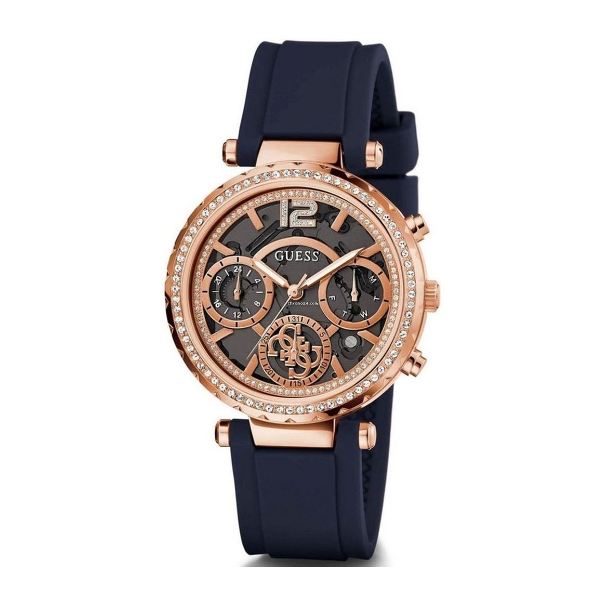 GUESS - Reloj Guess Solstice GW0484L2 Azul De Silicona Para Mujer.