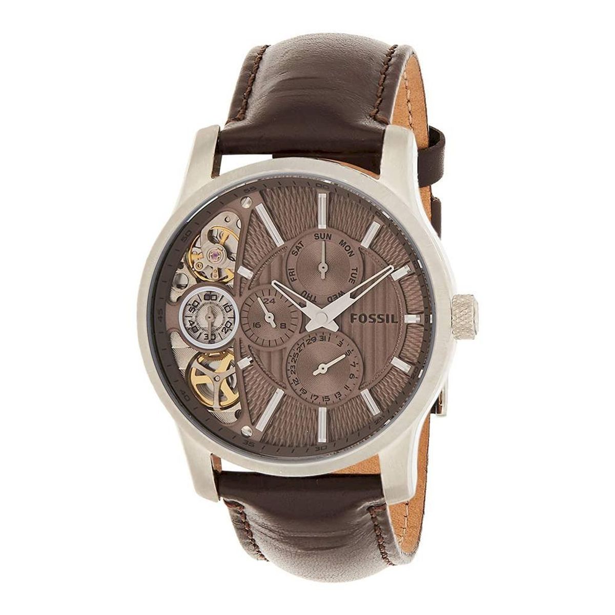 FOSSIL - Reloj Fossil Twist ME1098 Marrón De Cuero Piel Para Hombre.