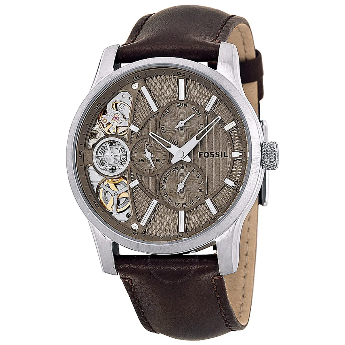 FOSSIL - Reloj Fossil Twist ME1098 Marrón De Cuero Piel Para Hombre.