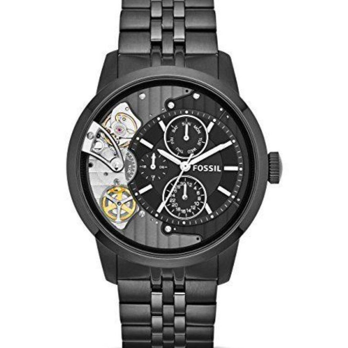 FOSSIL - Reloj Fossil Townsman ME1136 Negro De Acero inoxidable Para Hombre.