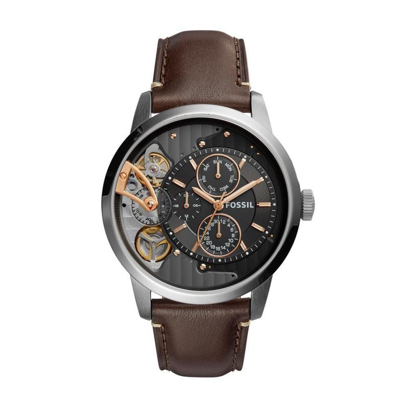 FOSSIL - Reloj Fossil Townsman ME1163 Marrón De Cuero Piel Para Hombre.