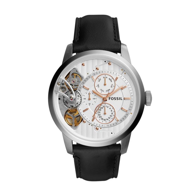 FOSSIL - Reloj Fossil Townsman ME1164 Negro De Cuero Piel Para Hombre.