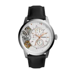 FOSSIL - Reloj Townsman ME1164 Negro De Cuero Piel Para Hombre.