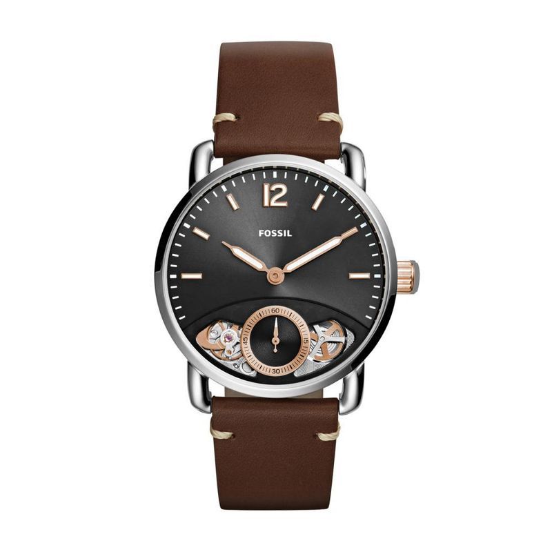 FOSSIL - Reloj Fossil Commuter ME1165 Marrón De Cuero Piel Para Hombre.