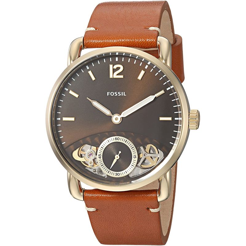 FOSSIL - Reloj Fossil Commuter ME1166 Marrón De Cuero Piel Para Hombre