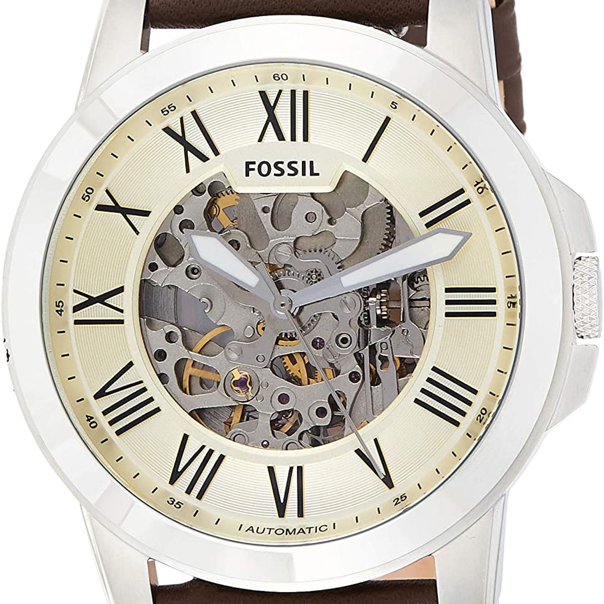 FOSSIL - Reloj Fossil Grant ME3052 Marrón De Cuero Piel Para Hombre.