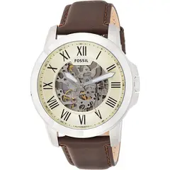 FOSSIL - Reloj Grant ME3052 Marrón De Cuero Piel Para Hombre