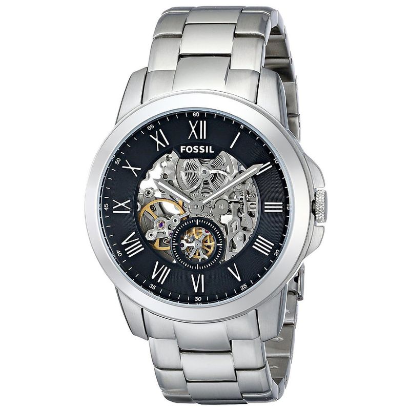 FOSSIL - Reloj Fossil Grant ME3055 Plateado De Acero inoxidable Para Hombre.