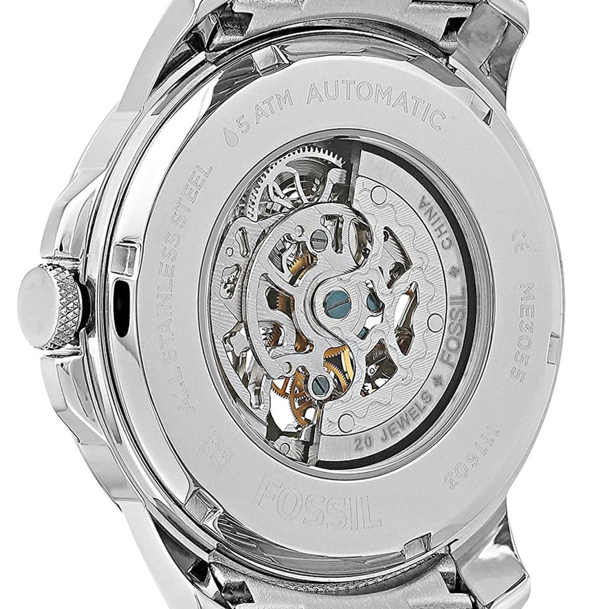 FOSSIL - Reloj Fossil Grant ME3055 Plateado De Acero inoxidable Para Hombre.